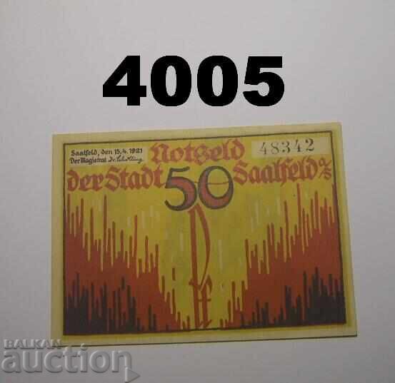 Saalfeld 50 pfennig 1921 Германия