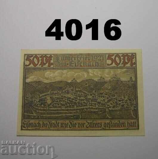Eisenach 50 pfennig 1921 Германия с цена € 0.80 | 1.56 лв.