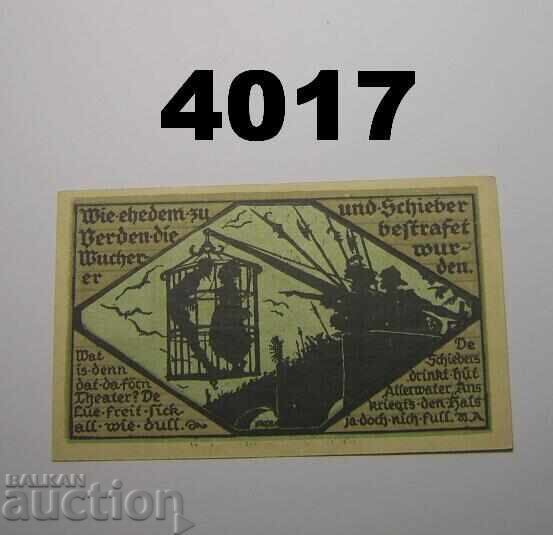 Verden a. d. Aller 50 pfennig 1921 Γερμανία με τιμή € 0.80 | 1.56 BGN