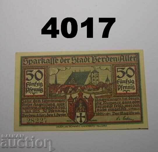 Verden a. d. Aller 50 pfennig 1921 Γερμανία