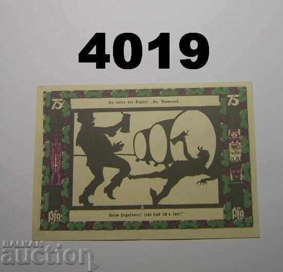 Grünberg 75 pfennig 1921 Γερμανία με τιμή € 0.80 | 1.56 BGN