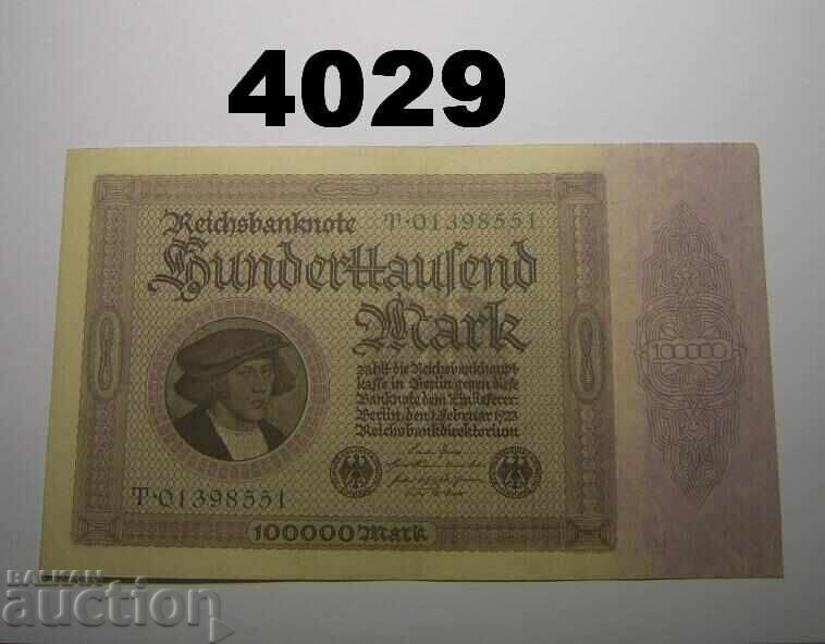 Γερμανία 100.000 μάρκα 1923 VF