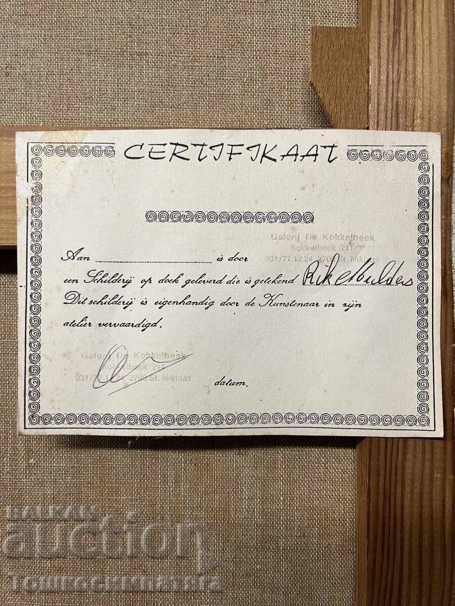 Pictură originală de Rik Mulders cu certificat - 7 Pictură originală de Rik Mulders cu certificat - 7