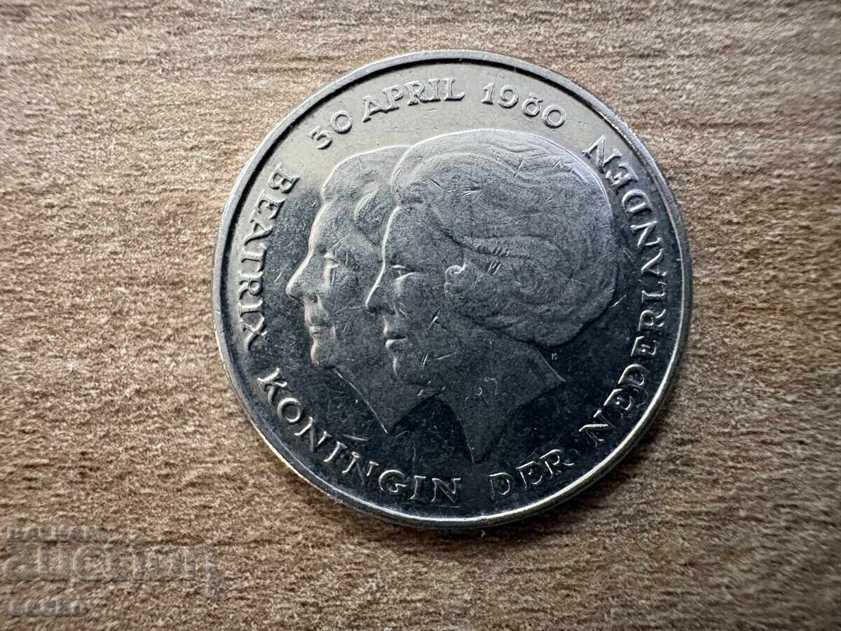 Olanda - 1 gulden (1980) - Încoronarea Reginei cu preț € 0.50 | 0.98 BGN