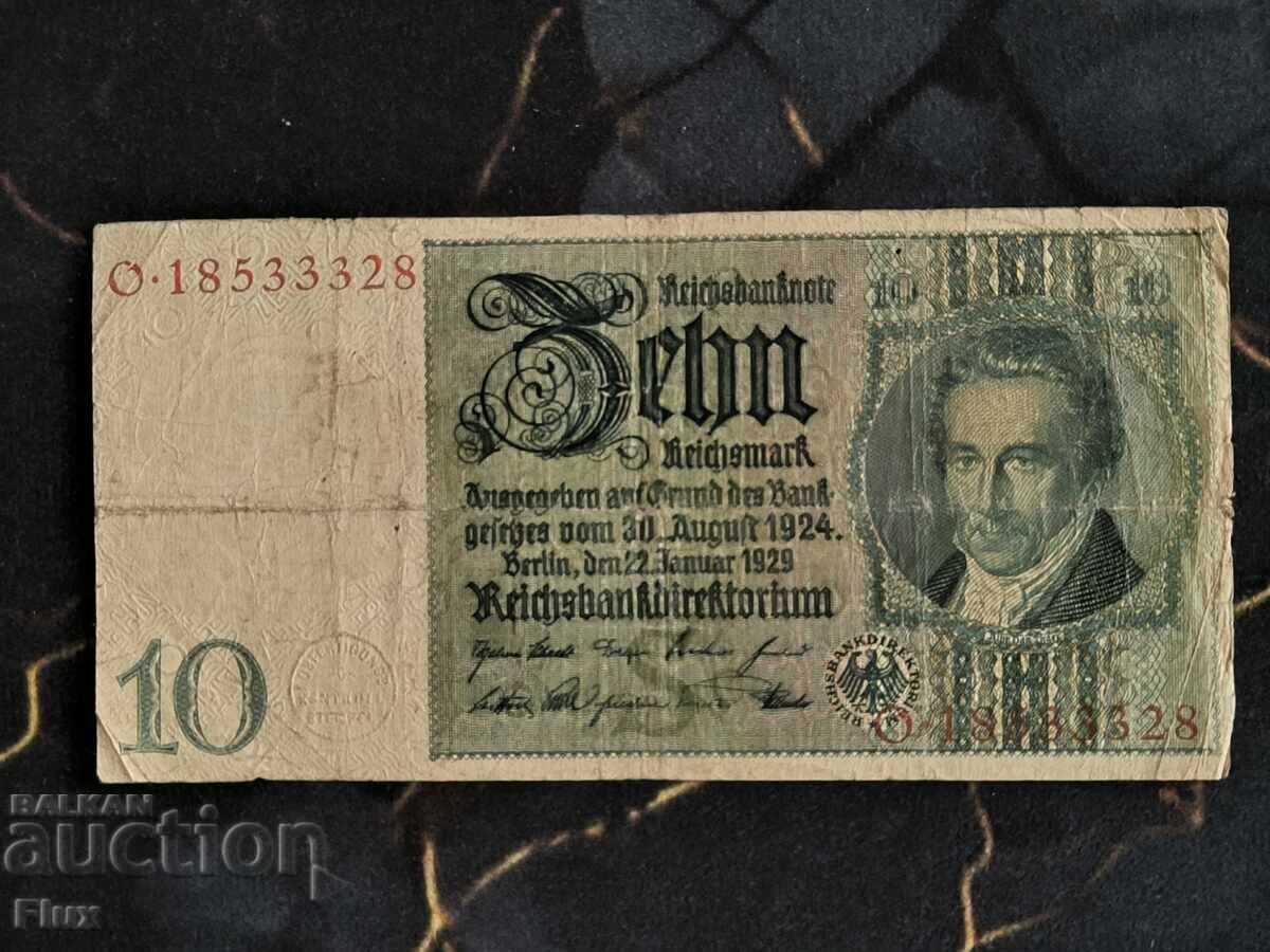 Τραπεζογραμμάτιο Ράιχ - Γερμανία - 10 μάρκα | 1924