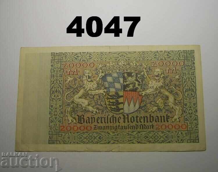 Germany 20000 Marks 1923 Bayern Notenbank with price € 2.00 | 3.91 BGN