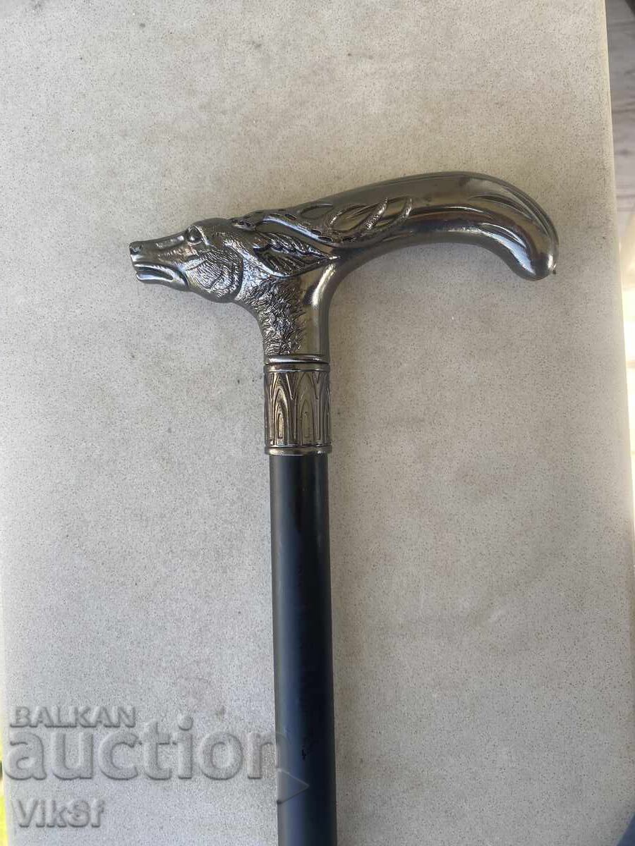 Μπαστούνι με ενσωματωμένο στιλέτο και λαβή "ΤΑΡΑΝΔΟΣ" - λευκό