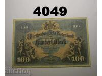 Γερμανία 100 μάρκα 1911 Württembergische Notenbank