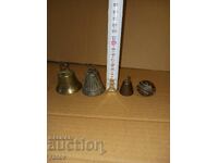 Clopoței vechi din bronz, tălăngi - 4 bucăți