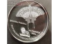 Sticlă 10 Franci Coadă de rândunică 2004 Congo