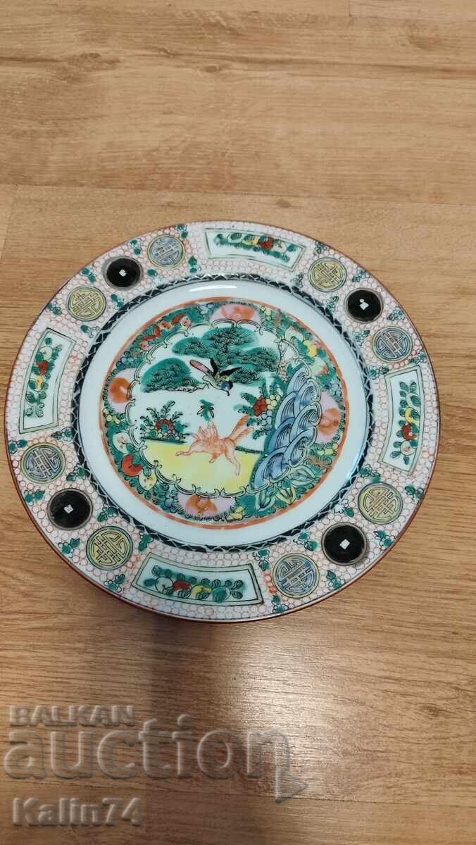 Beautiful porcelain plate from Japan
