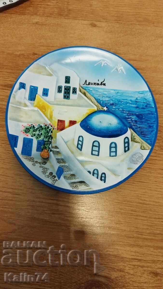 Beautiful porcelain plate from Greece