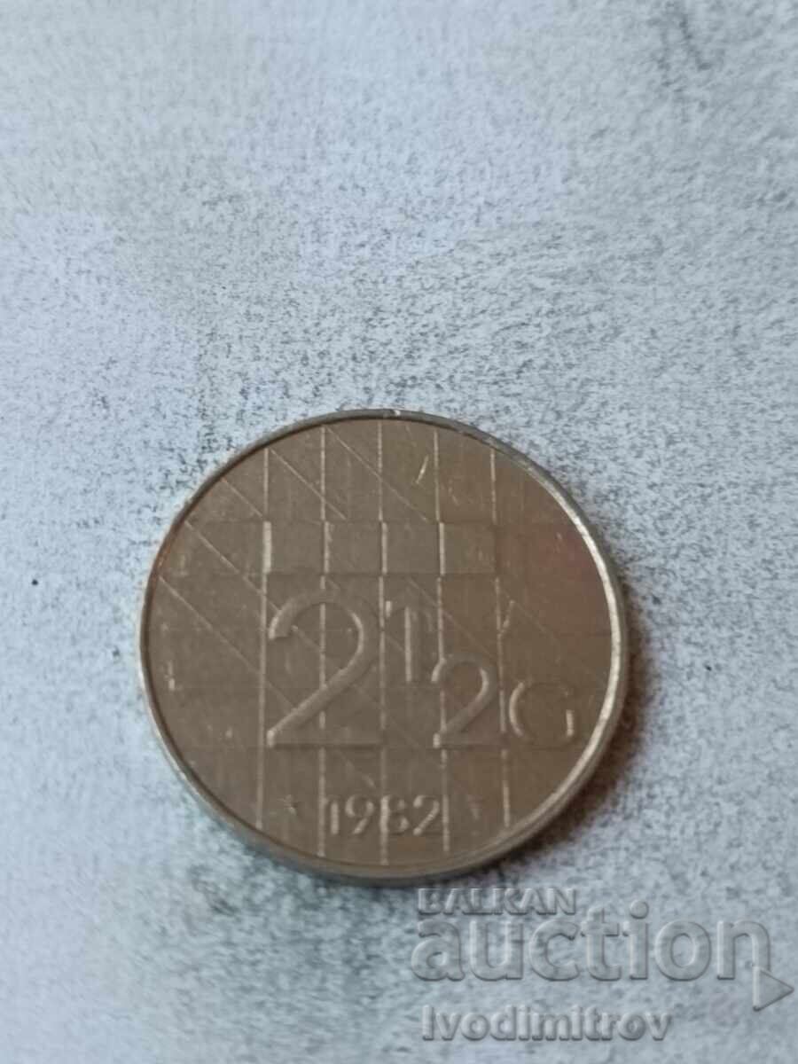 Țările de Jos 2 1/2 guldeni 1982