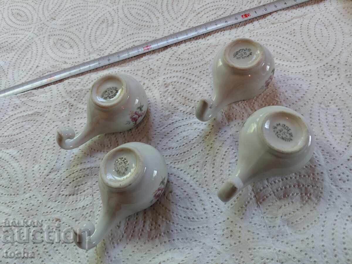 Δημοπρασία Star bŭlgarski portselan, chashi za rakiya, otlichno zapazen