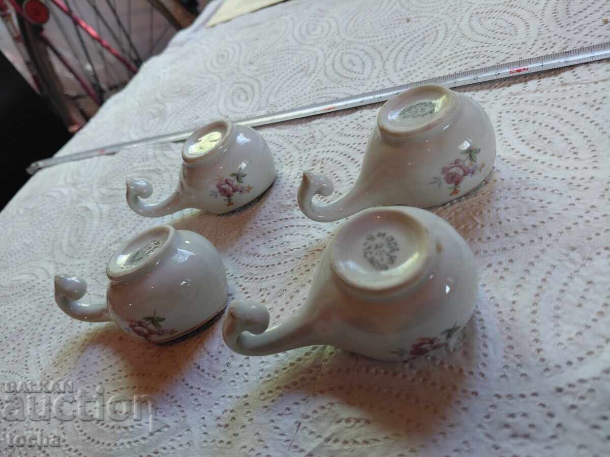 Παράδοση Star bŭlgarski portselan, chashi za rakiya, otlichno zapazen