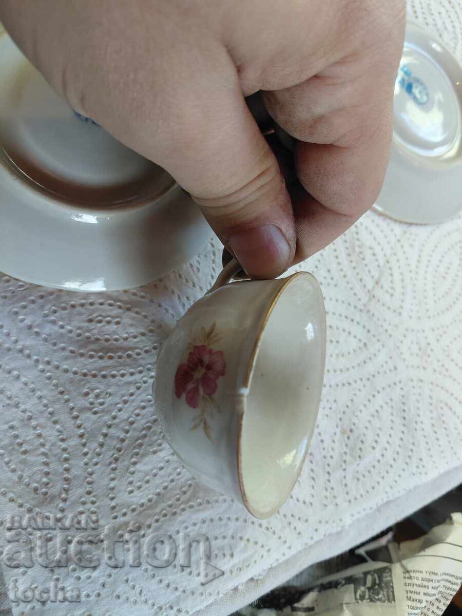 Porțelan bulgăresc vechi, serviciu de cafea - 6