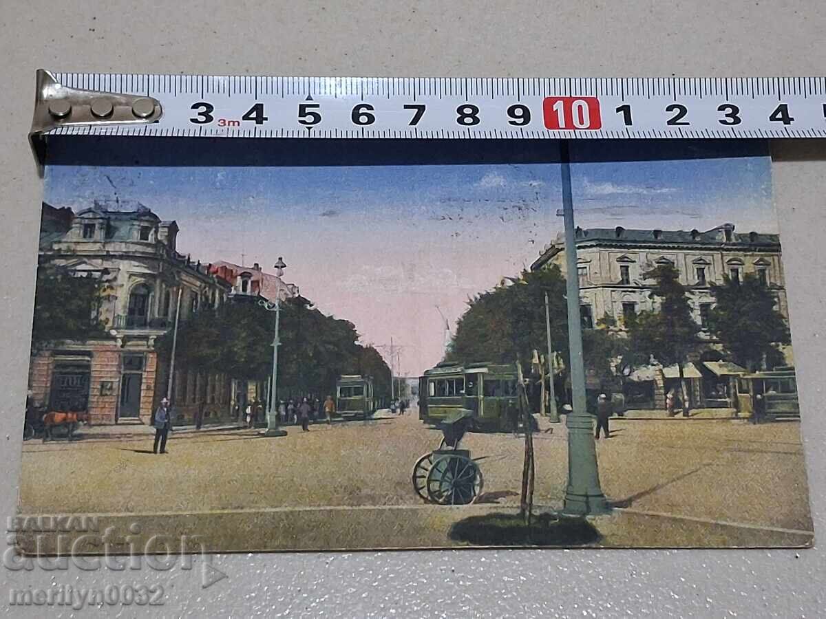 Φωτογραφία καρτ-ποστάλ Σόφια 1922 οδός Μαρία Λουίζα - 5