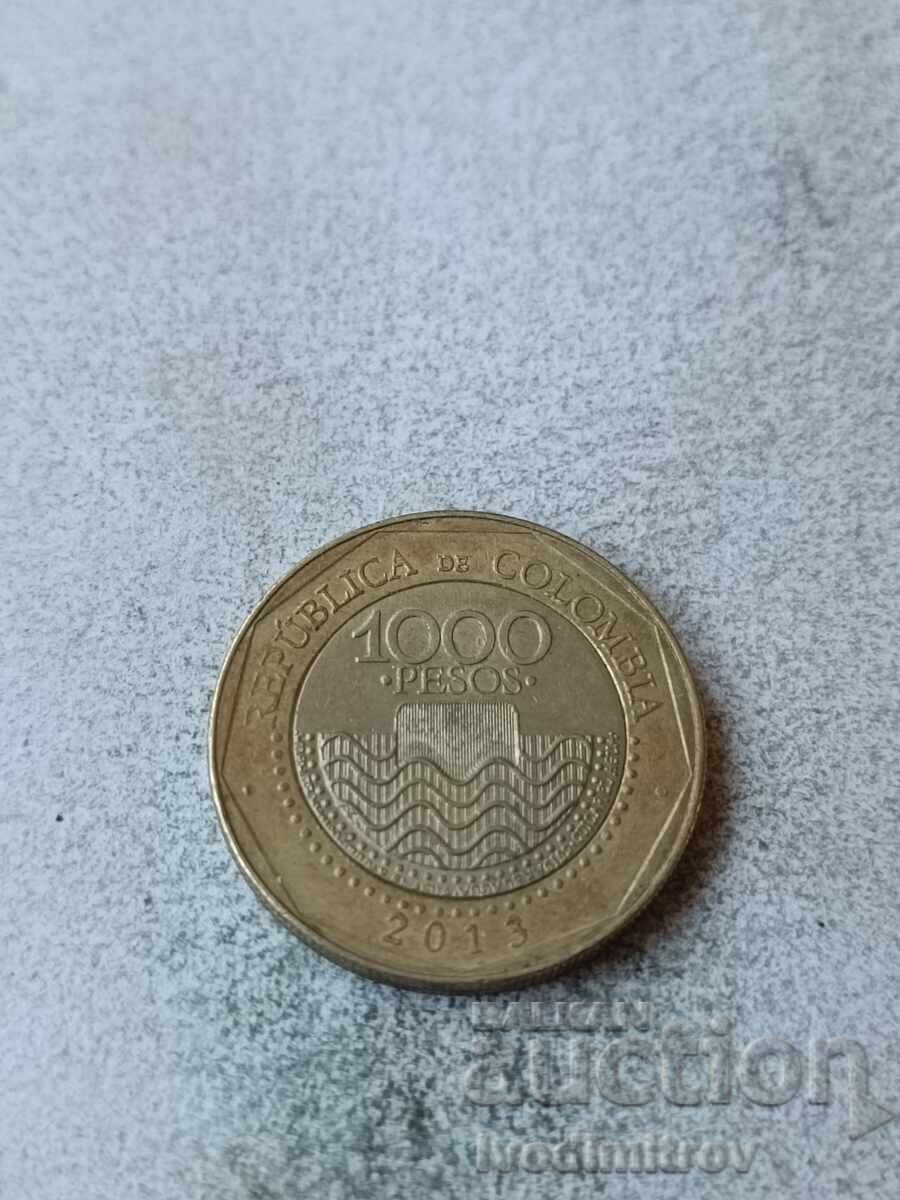 Κολομβία 1000 πέσος 2013