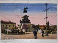 Снимка пощенска картичка София 1922г Паметника Цар Освободит