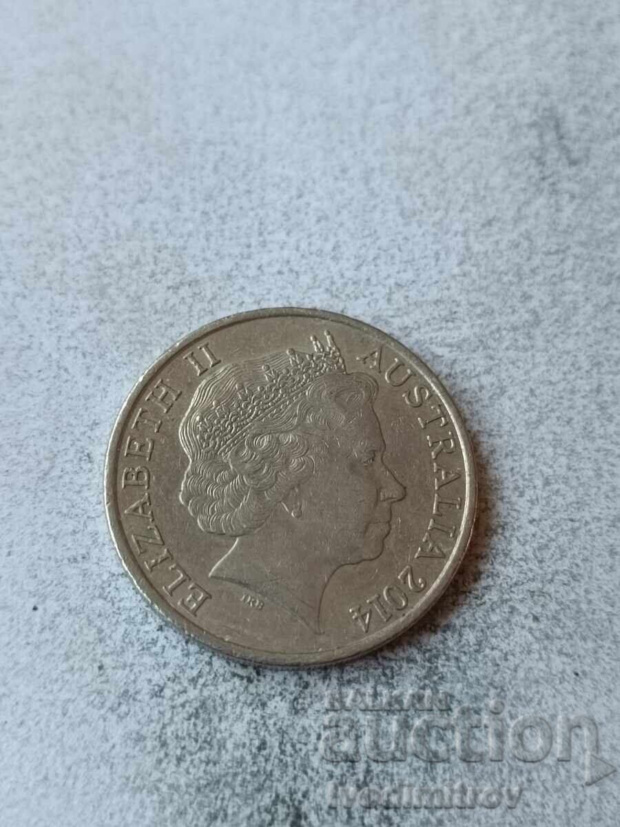 Australia 20 cenți 1914 cu preț € 0.67 | 1.31 BGN