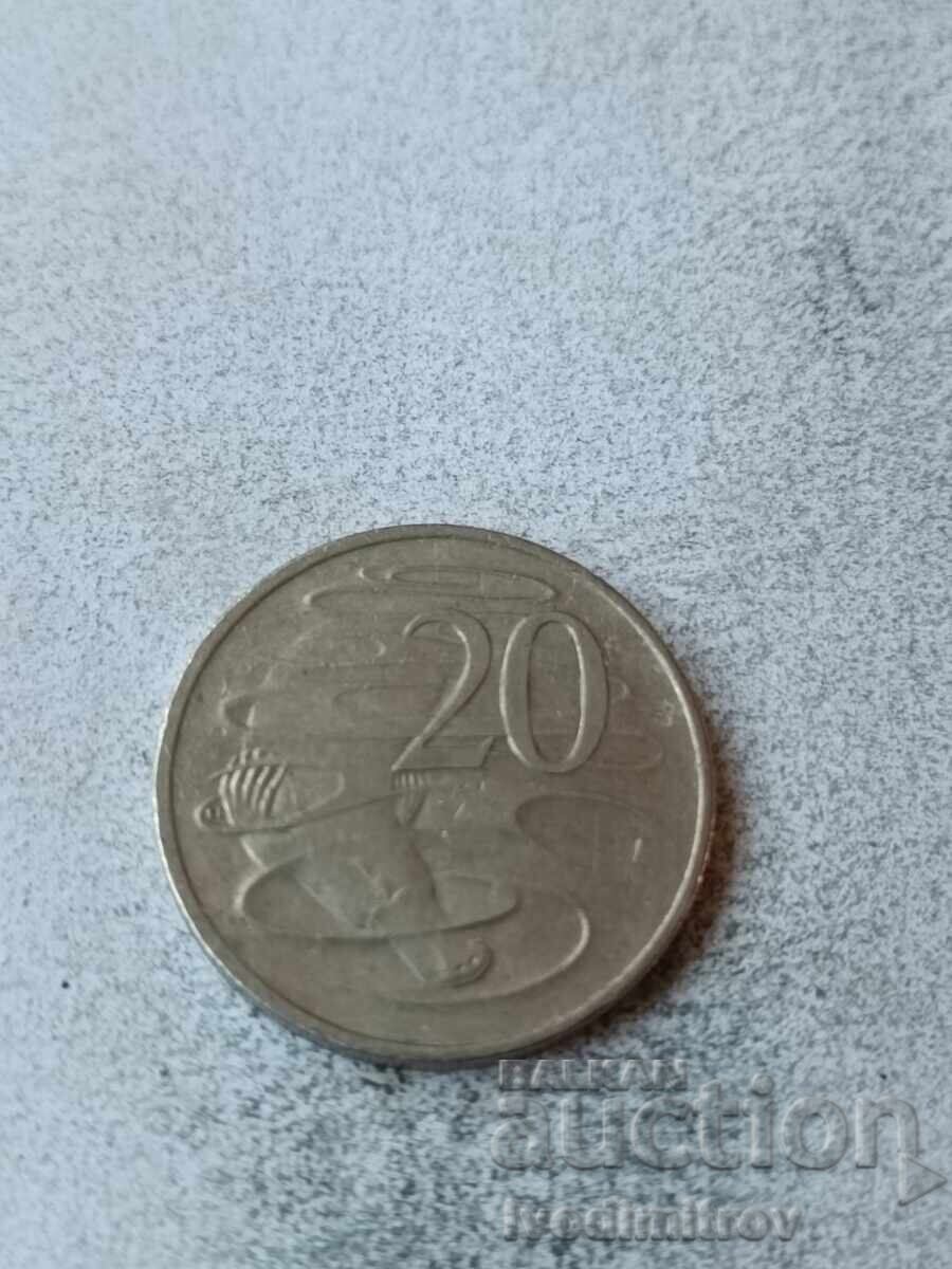 Australia 20 cenți 1914