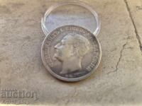 Монета 2 лева 1891 Сребро