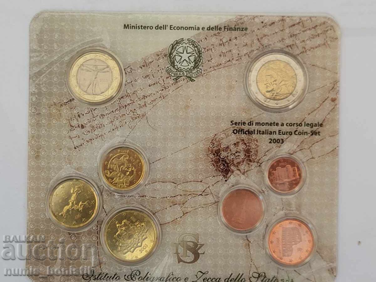 Set de la 1 cent la 2 euro 2003 Italia EUR cu preț € 35.00 | 68.45 BGN