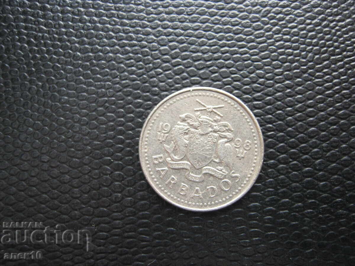 Barbados 25 cenți 1998 și