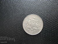 Barbados 25 cents 1998 and