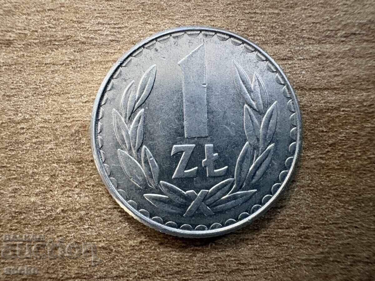 Polonia - 1 zloți (1987) Polonia - 1 zloți (1987)