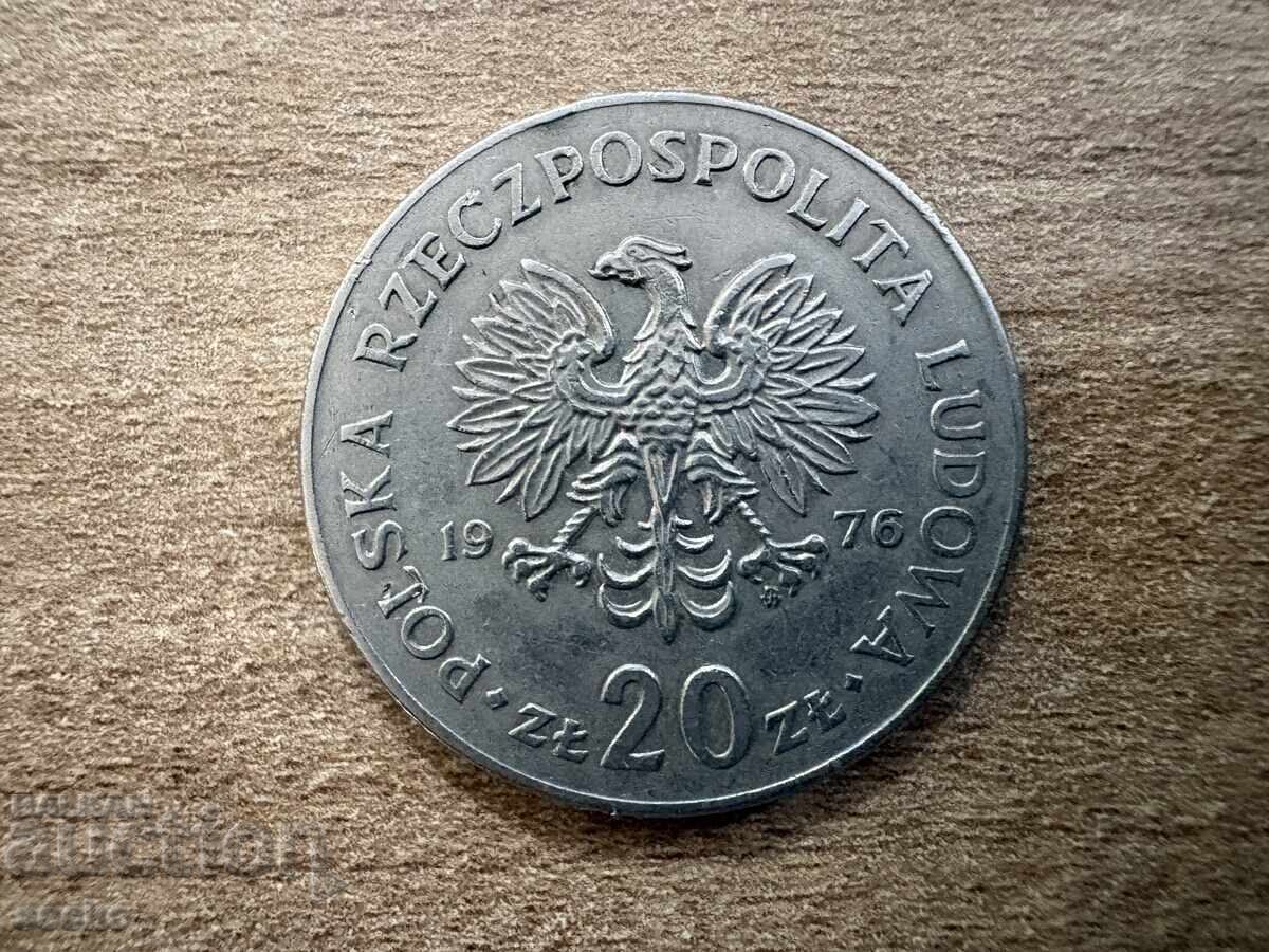 Polonia - 20 zloți (1976)