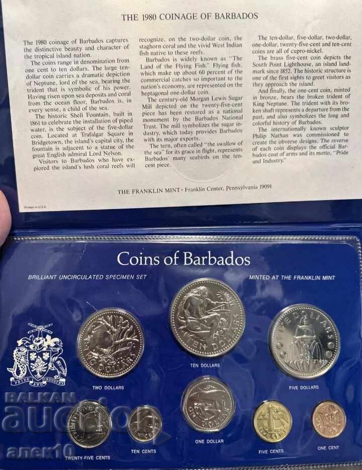 Auction  Barbados set 1980 mintage 649 pieces and