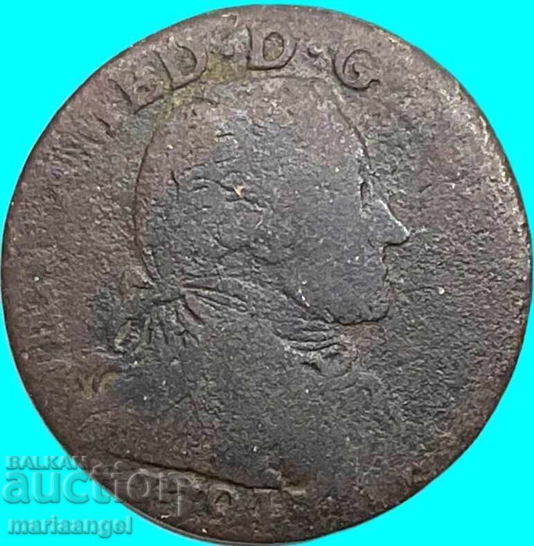 Kingdom of Sardinia 5 soldi 1794 Italy Victor Amadeus III with price € 6.40 | 12.52 BGN