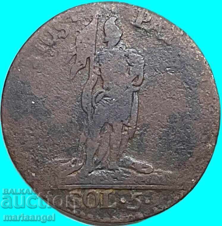 Kingdom of Sardinia 5 soldi 1794 Italy Victor Amadeus III - 7