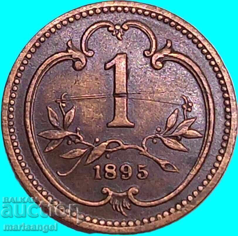 1 χέλερ 1895 Αυστρία Ουγγαρία - σπάνιο - 6