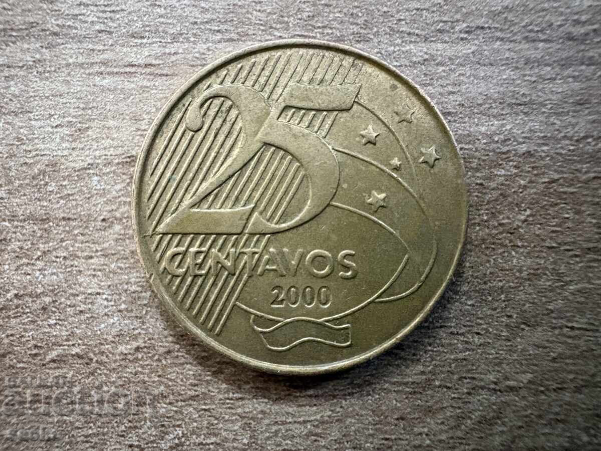 Brazil - 25 centavos (2000)