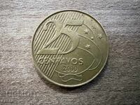 Brazil - 25 centavos (2000)