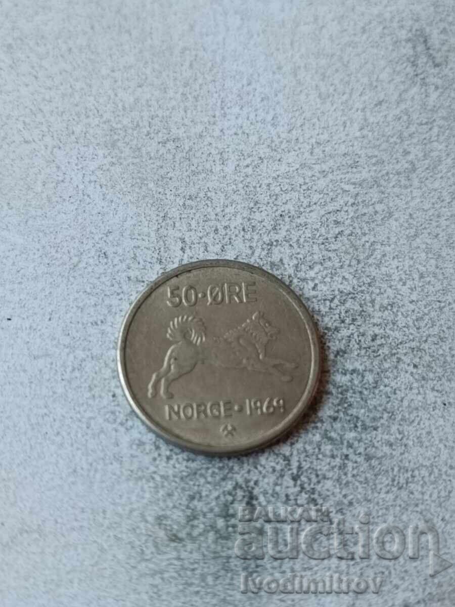 Norvegia 50 øre 1969