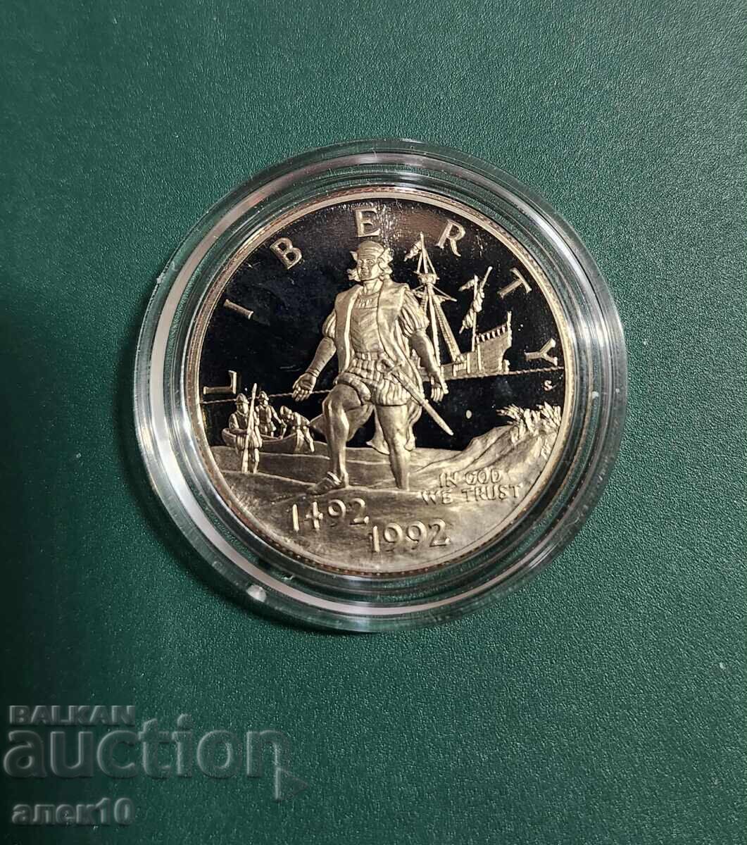 SUA 1/2 dolar 1992 proof și