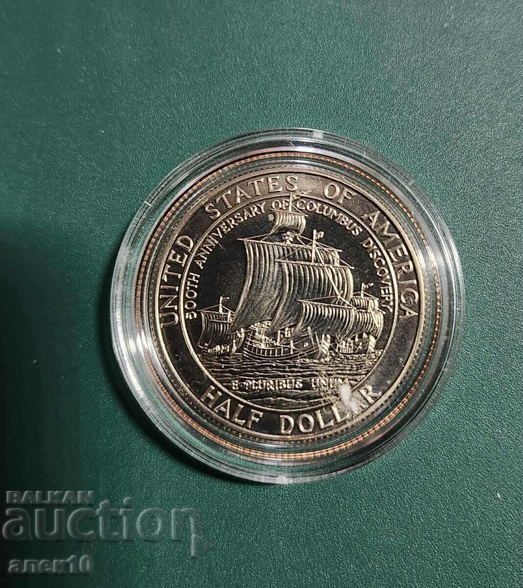 SUA 1/2 dolar 1992 Denver și cu preț € 16.00 | 31.29 BGN