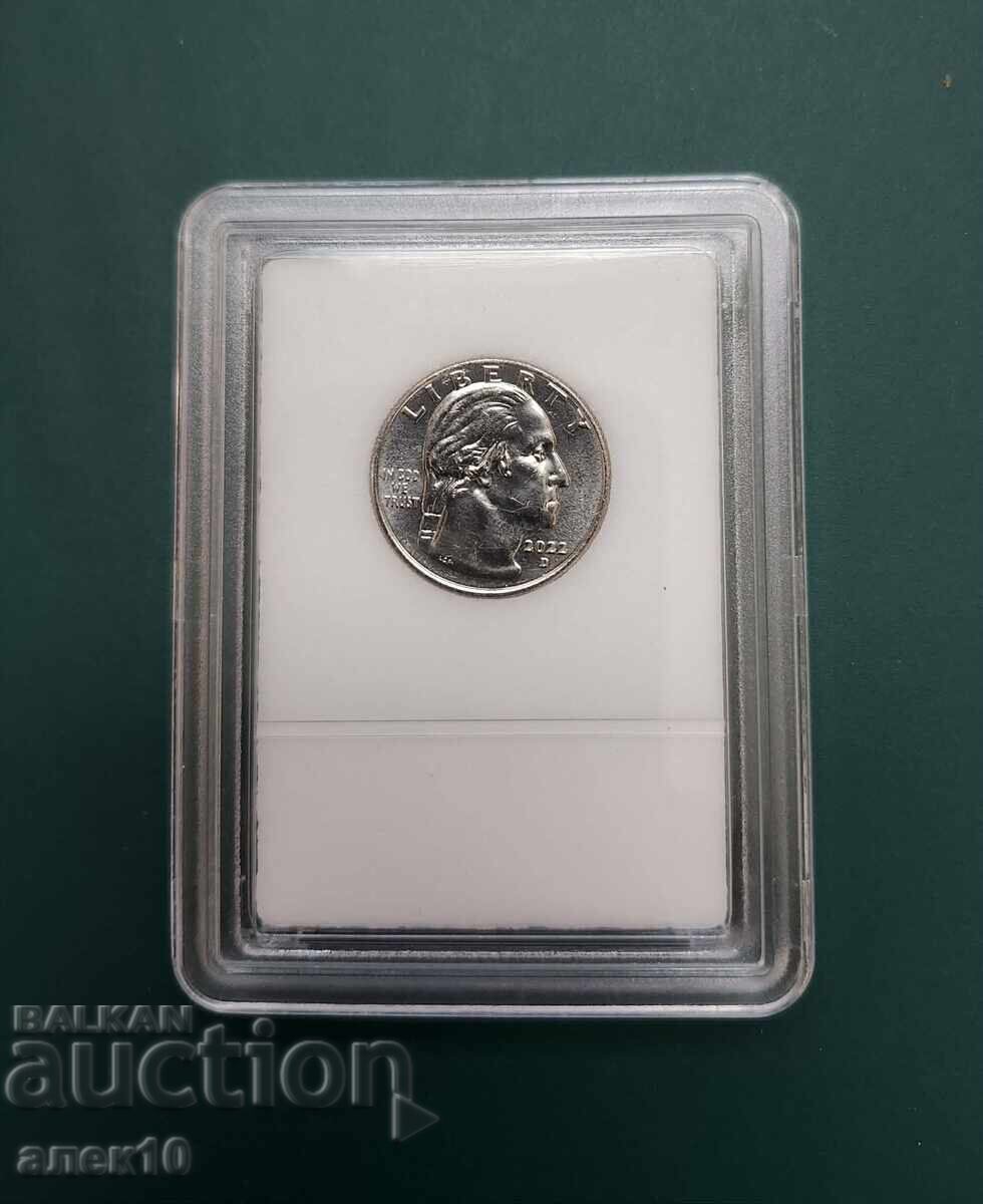 SUA 25 cenți 2022 Denver și cu preț € 7.00 | 13.69 BGN