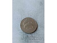 Islanda 5 coroane 1992