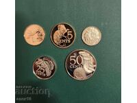 Set Trinidad 1975 proof și