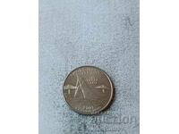 SUA 25 de cenți 2001 P Rhode Island