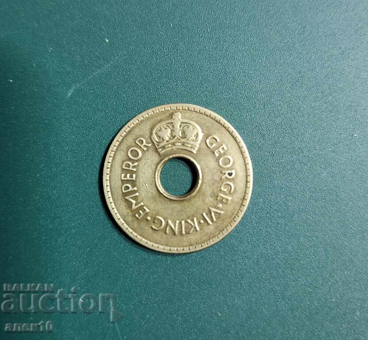 Фиджи  1  пени    1942     и с цена € 2.00 | 3.91 лв.