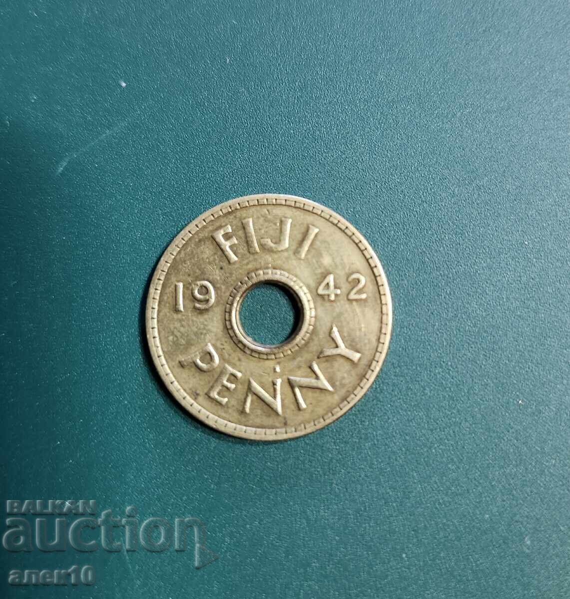 Фиджи  1  пени    1942     и