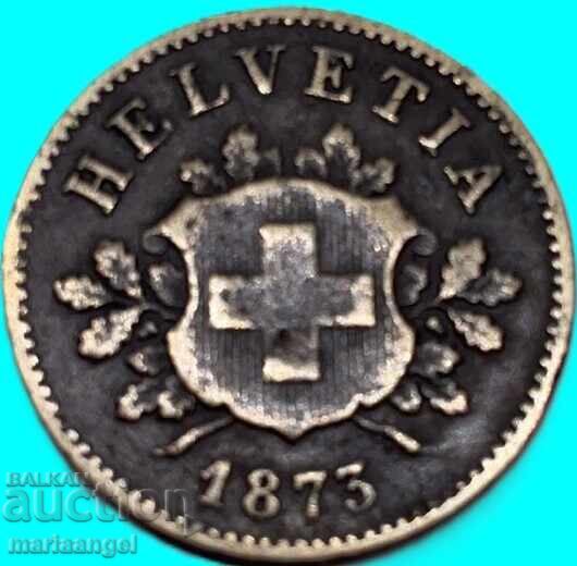 Auction  Switzerland 10 rappen 1873
