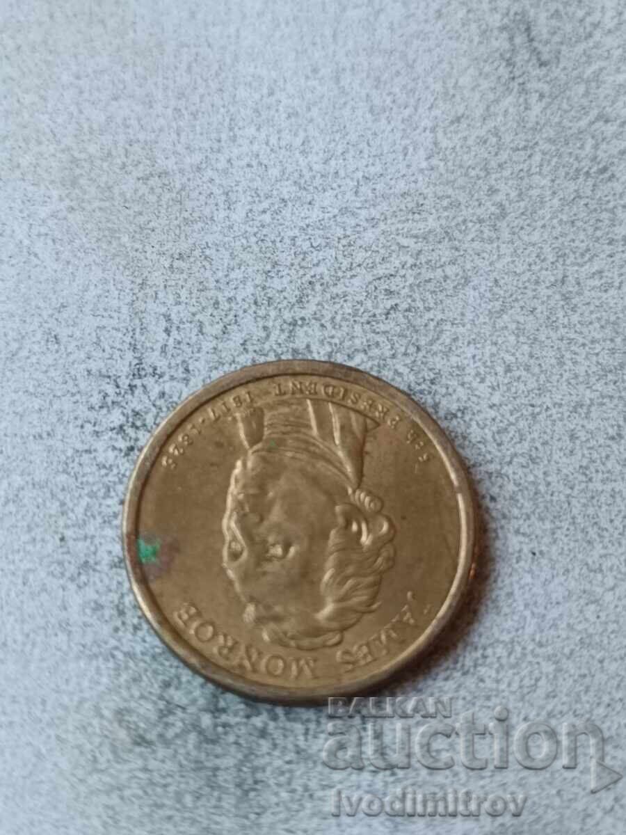 US $1 2008 P James Monroe with price € 1.87 | 3.66 BGN