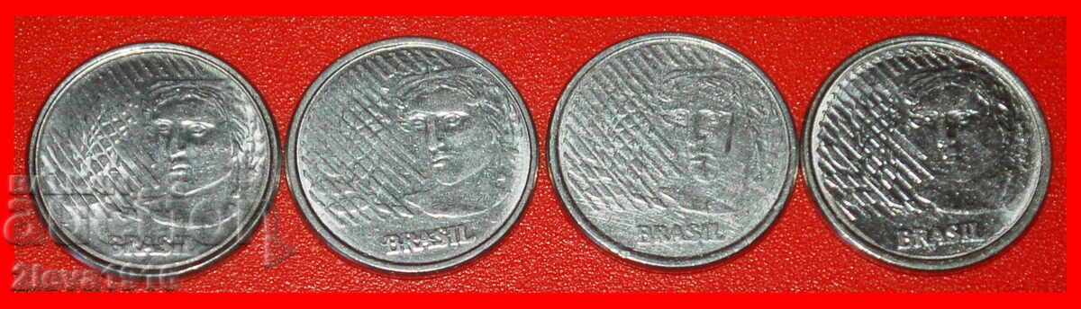 LAUREL HEAD: BRAZIL ★ 5 CENTAVOS 1994, 1995, 1996, 1997! with price € 3.59 | 7.02 BGN