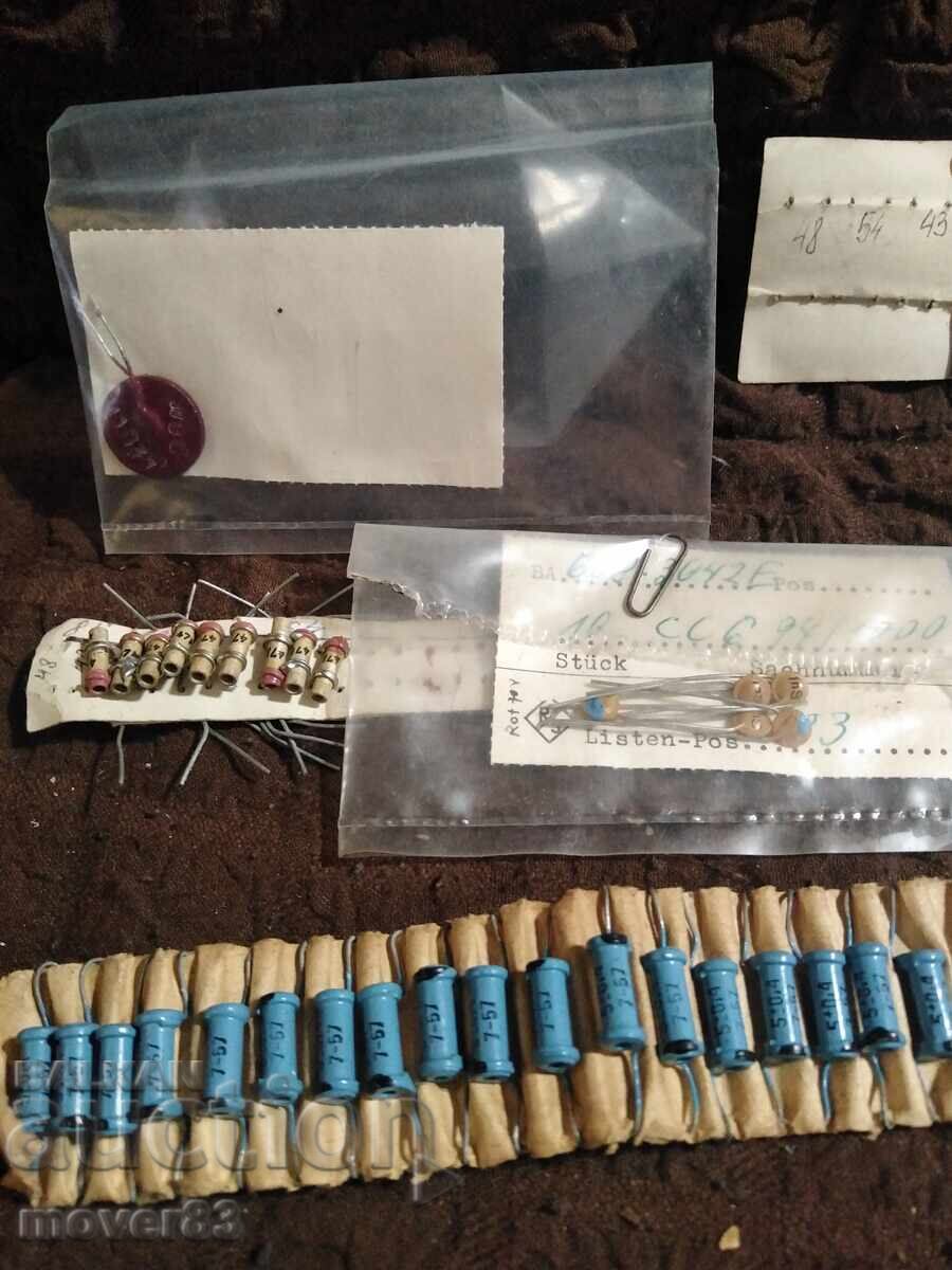 Resistors, transistors, diodes. Electronic parts. Large lot with price € 3.99 | 7.80 BGN